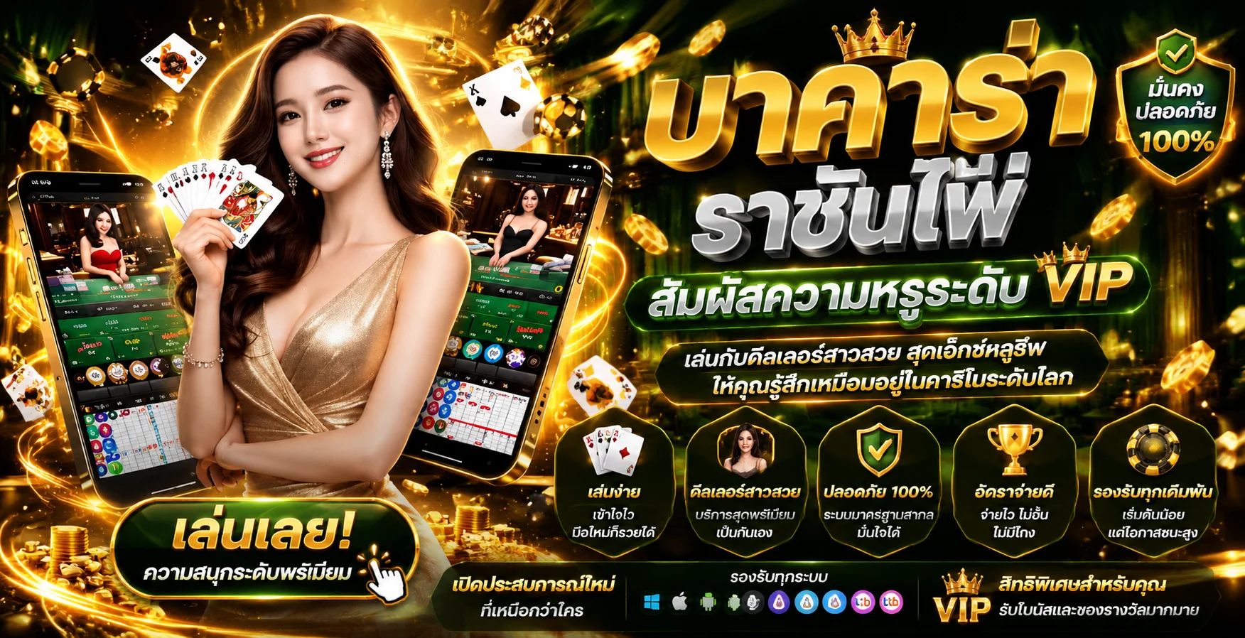 คาสิโนออนไลน์ 321PLUS บาคาร่าสดดีลเลอร์สาวสวย HD
